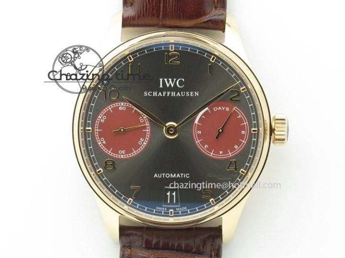 MIROTIME 0510 Efficient Portuguese Tourbillon IW5463 SS ZF Best Edition White Dial on Black Leather Strap 7170